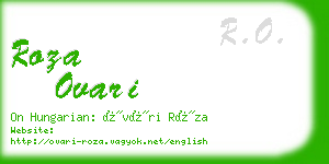 roza ovari business card